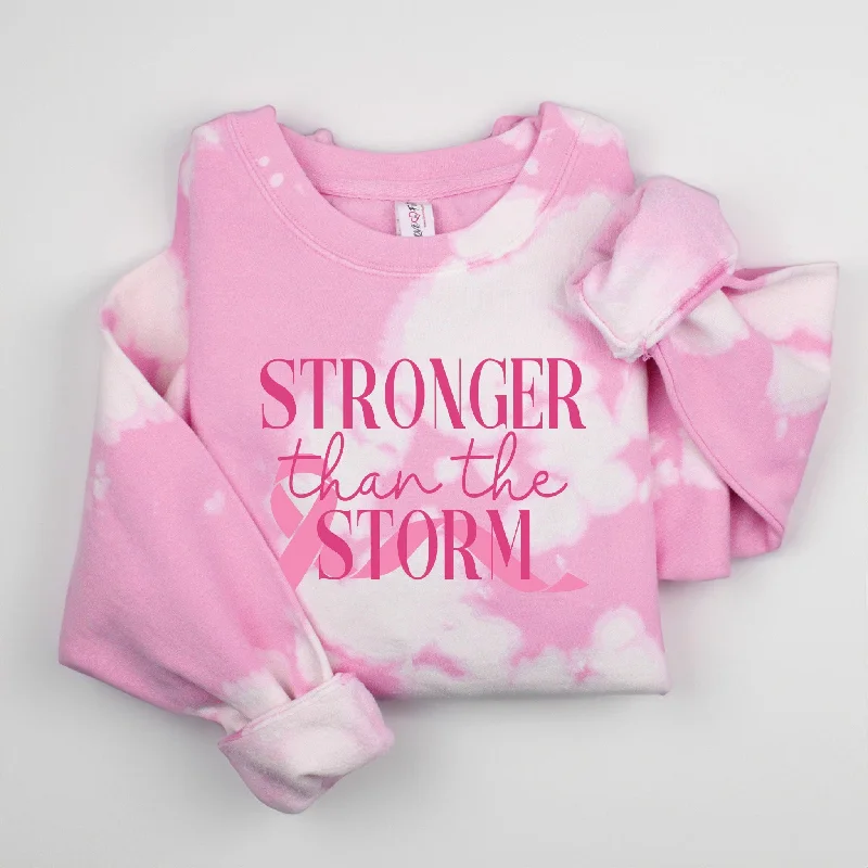 Women's Sporty Clothes Style Beyond Borders Stronger Than The Storm Pink BCA Sweatshirt