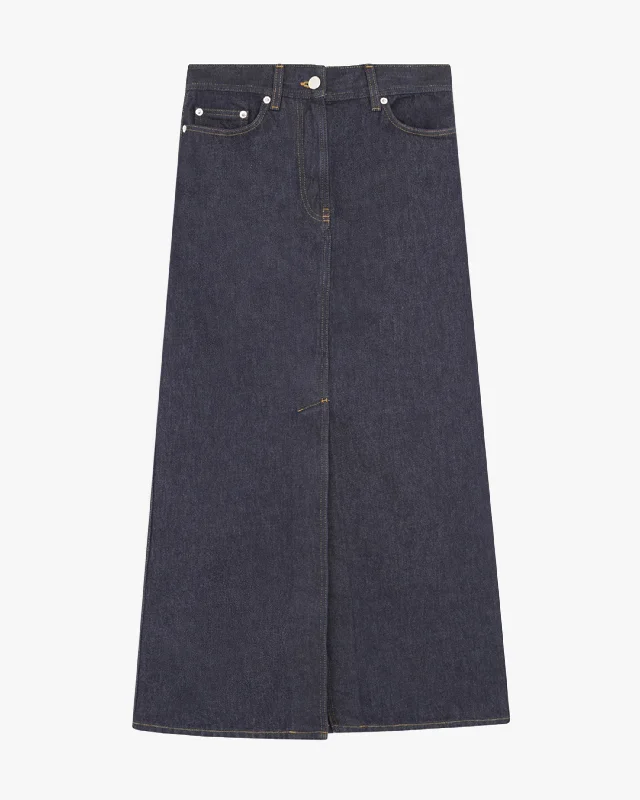 Women's Outdoor Attire High-End Fashion Rona Denim Skirt